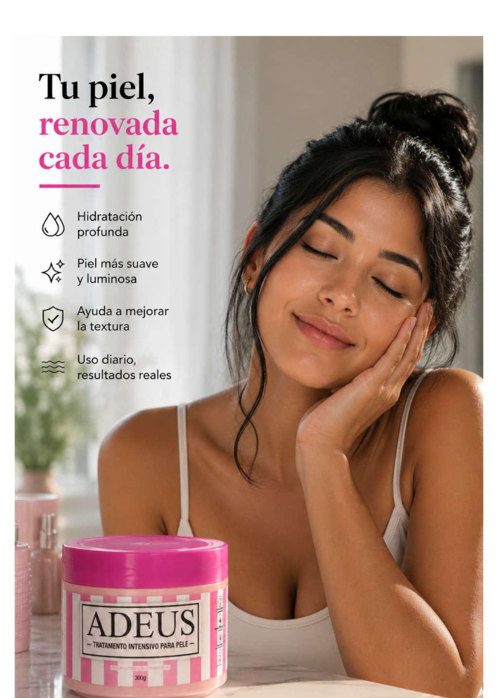 🧴🫧Crema Adeus Para una piel mas perfecta🫧💆🏻‍♀️